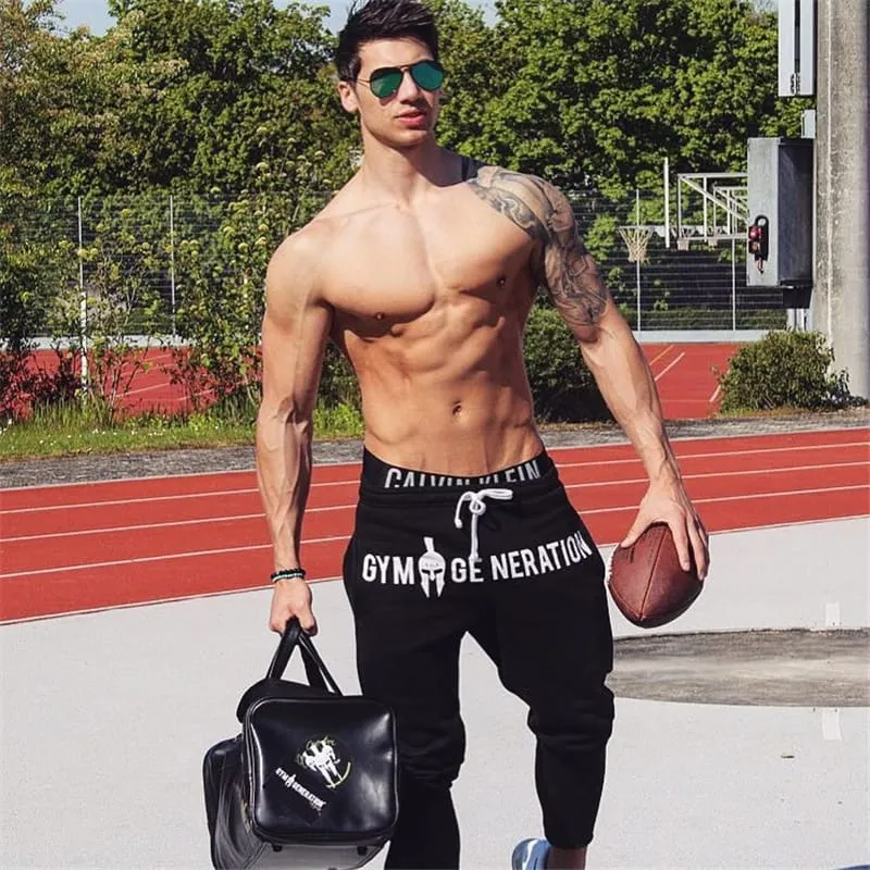 30 Pieces) Men Fashion Letter Print Waist Sports Pants