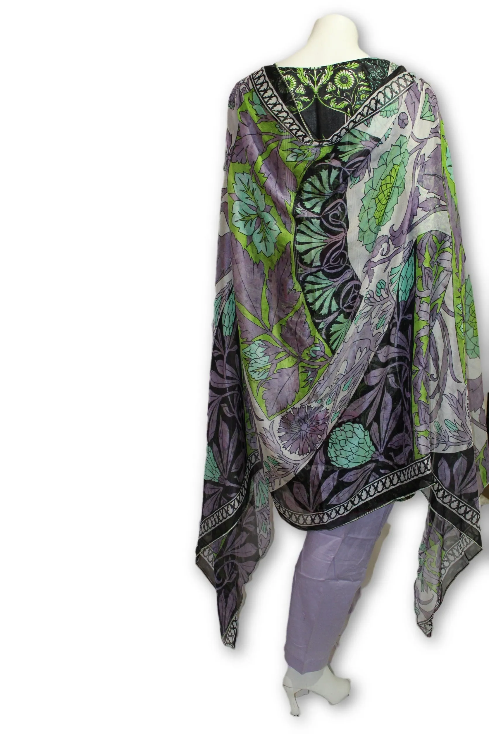A09 Pakistani Indian Fine Design 3 Pcs Embroidered  Lawn Suit