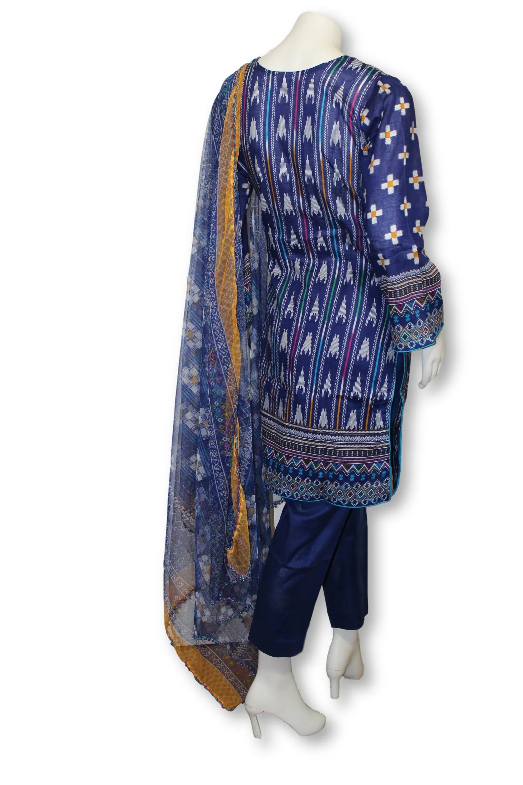 A20 Pakistani Indian Fine Design 3 Pcs Embroidered  Lawn Suit