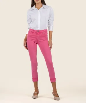 Amy Mid Rise Crop Straight Leg, Petite
