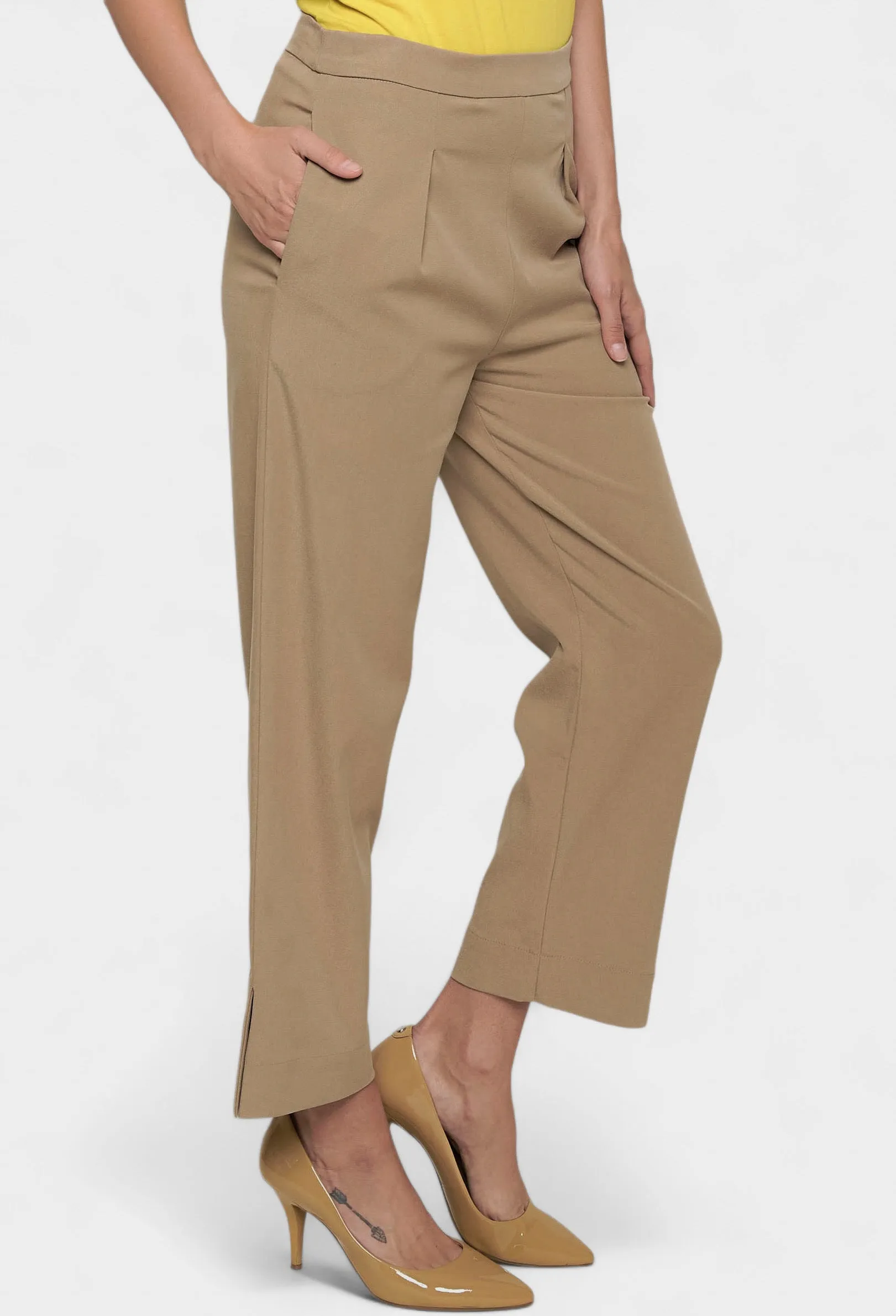 Andrea Tan Cropped Pants