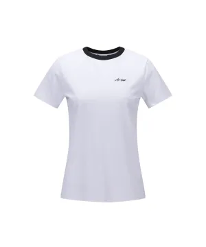 ANEW Golf Women's Square Lip Crew Neck Short T-Shirt - White