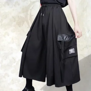 Asymmetric Wide Leg Pants Fashion Cool Personality Japanese Style Pants S20203
