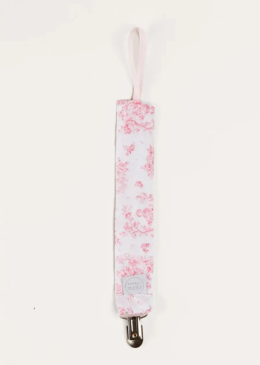 Audrey Toile Dummy Clip in Pink
