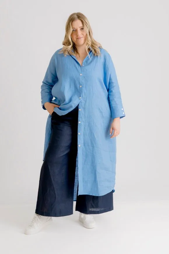 Bardot Linen Pant - Indigo