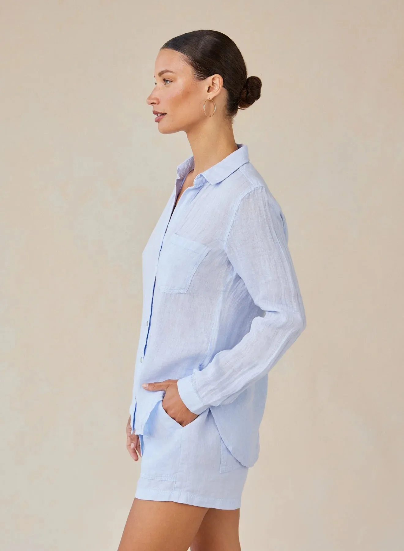 Bella Dahl Pocket Button Down Shirt