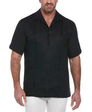 Big & Tall 100% Linen Classic Guayabera Shirt - Short Sleeve