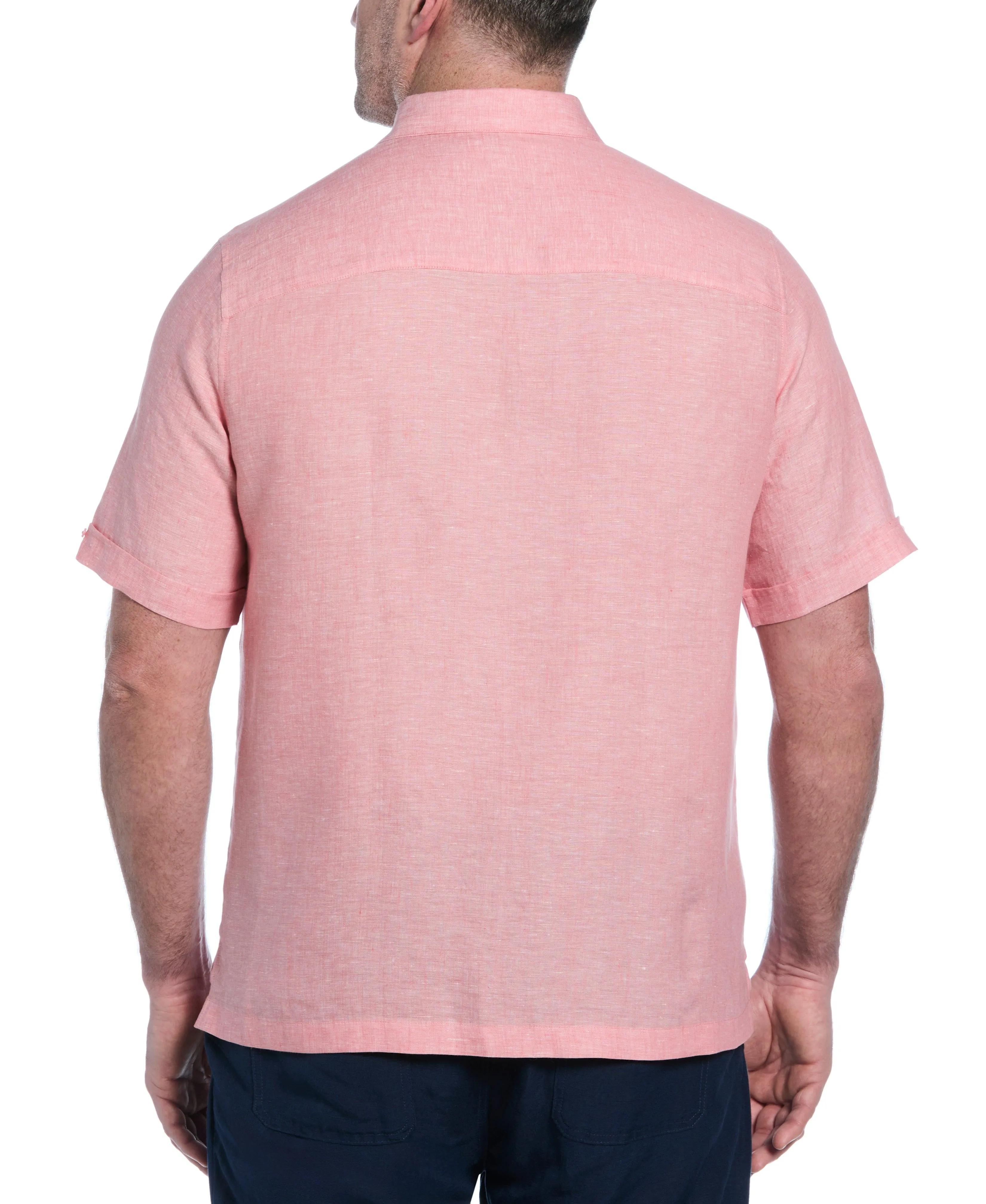 Big & Tall Classic Two-Tone Linen Shirt
