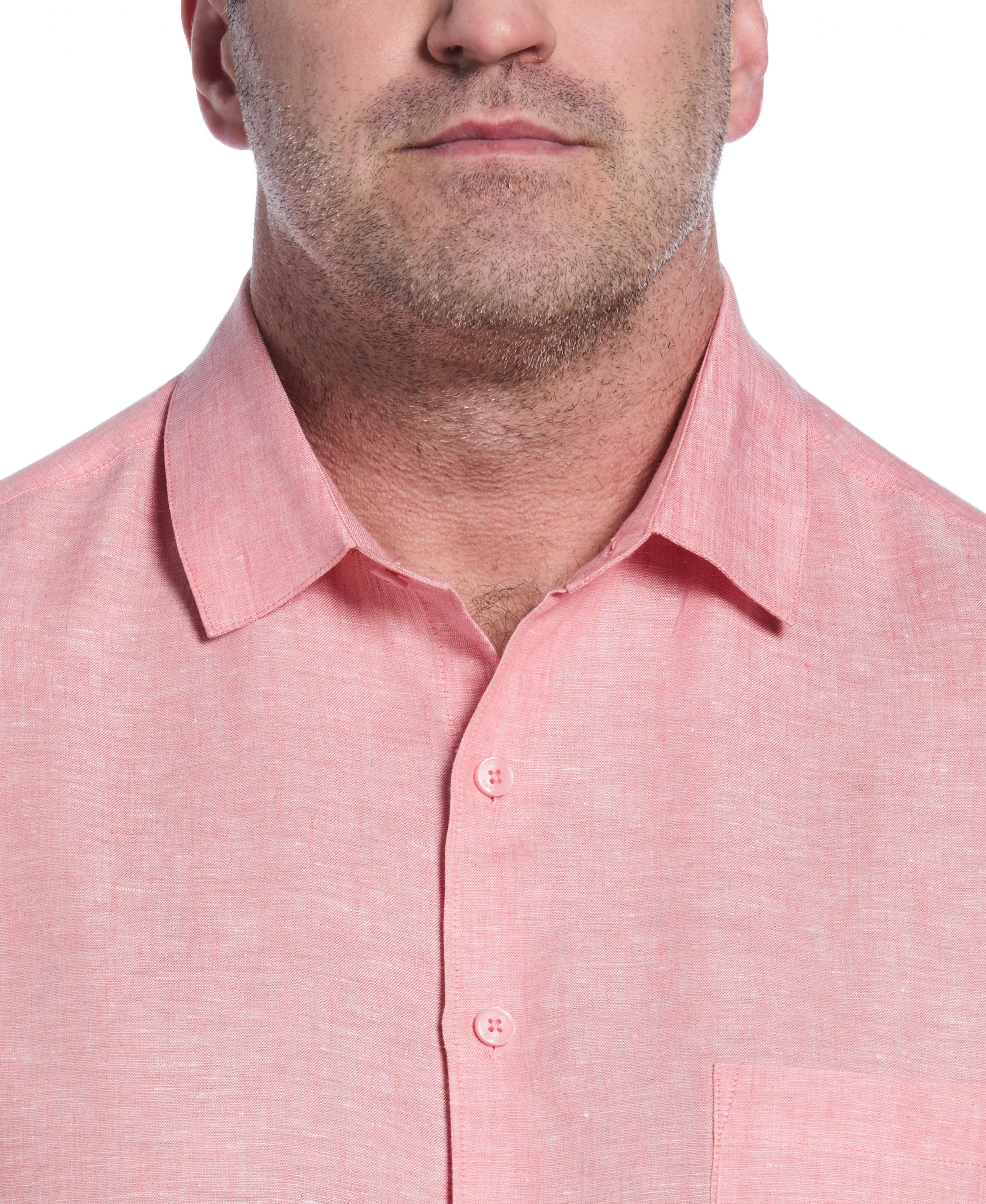 Big & Tall Classic Two-Tone Linen Shirt
