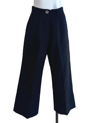 Black Buttoned Culottes TTR