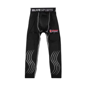 Blue Sports Youth Compression Jock Pants