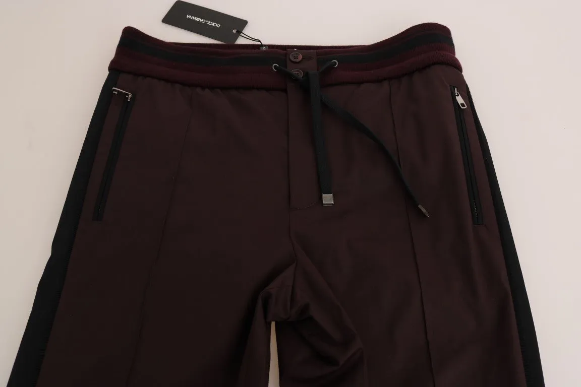 Brown Wool Casual Pants