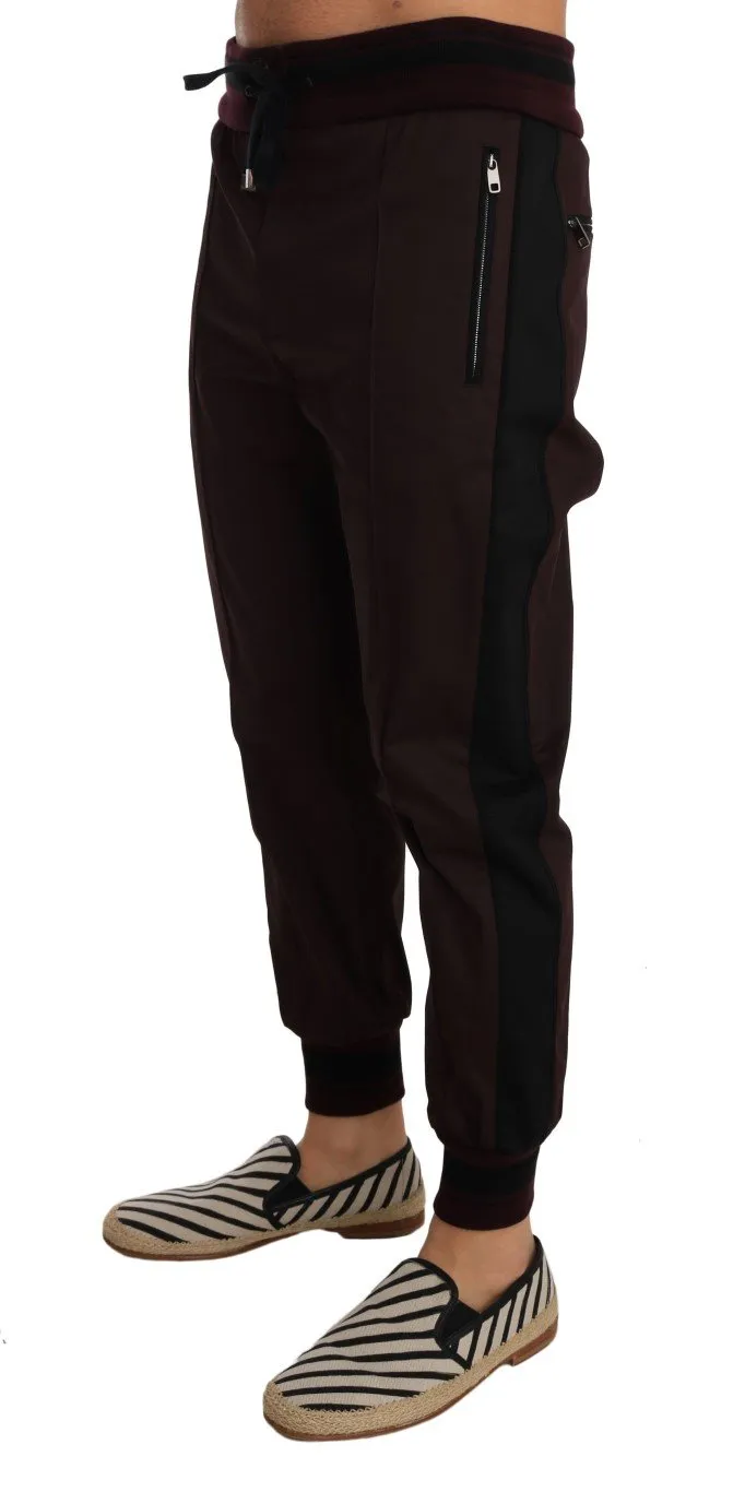 Brown Wool Casual Pants