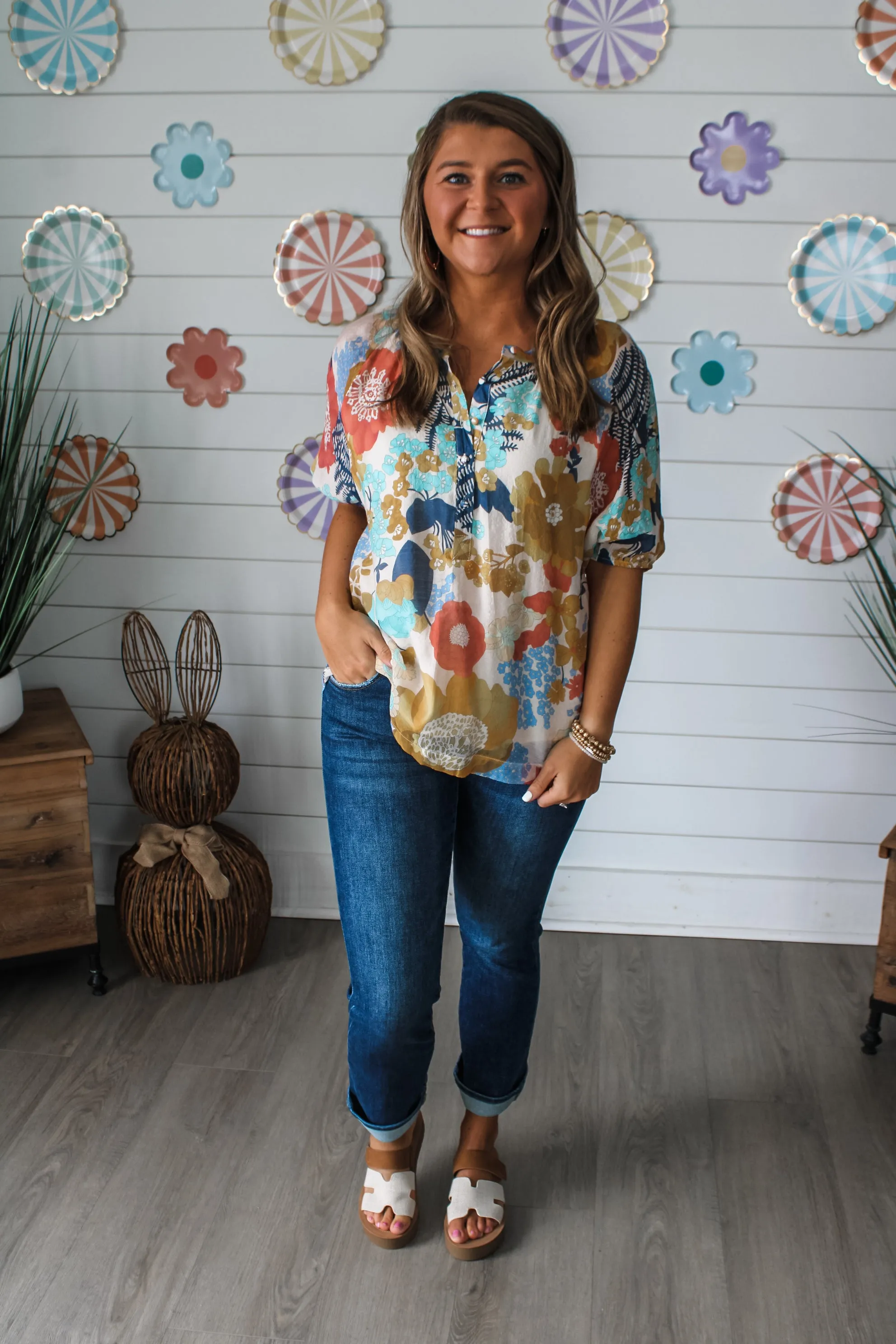 Burst Of Bloom • Yellow/Navy
