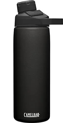 CamelBak Chute Mag Water Bottle 20oz, Insulated Stainless Steel, Black (600ml)