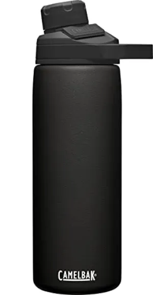 CamelBak Chute Mag Water Bottle 20oz, Insulated Stainless Steel, Black (600ml)