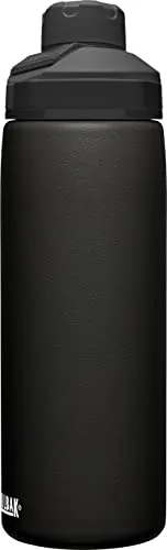 CamelBak Chute Mag Water Bottle 20oz, Insulated Stainless Steel, Black (600ml)
