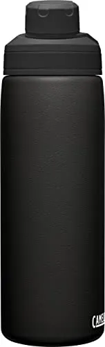 CamelBak Chute Mag Water Bottle 20oz, Insulated Stainless Steel, Black (600ml)
