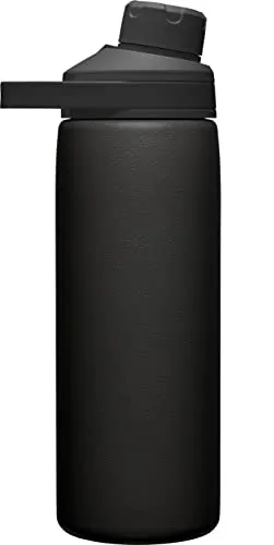 CamelBak Chute Mag Water Bottle 20oz, Insulated Stainless Steel, Black (600ml)