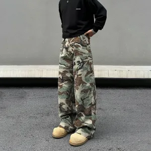 Camouflage Pattern Casual Pants