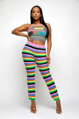 “Candy Girl” Knit Pants Set
