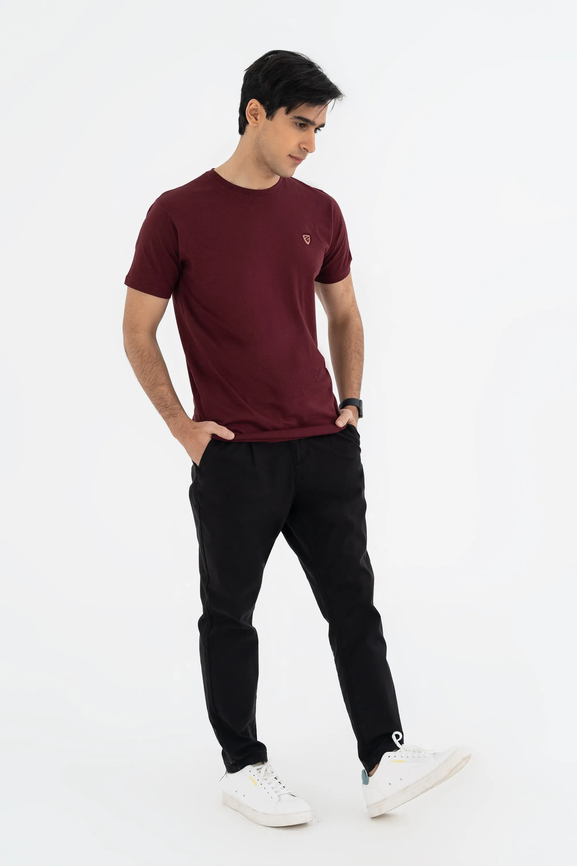 Casual Maroon Tee