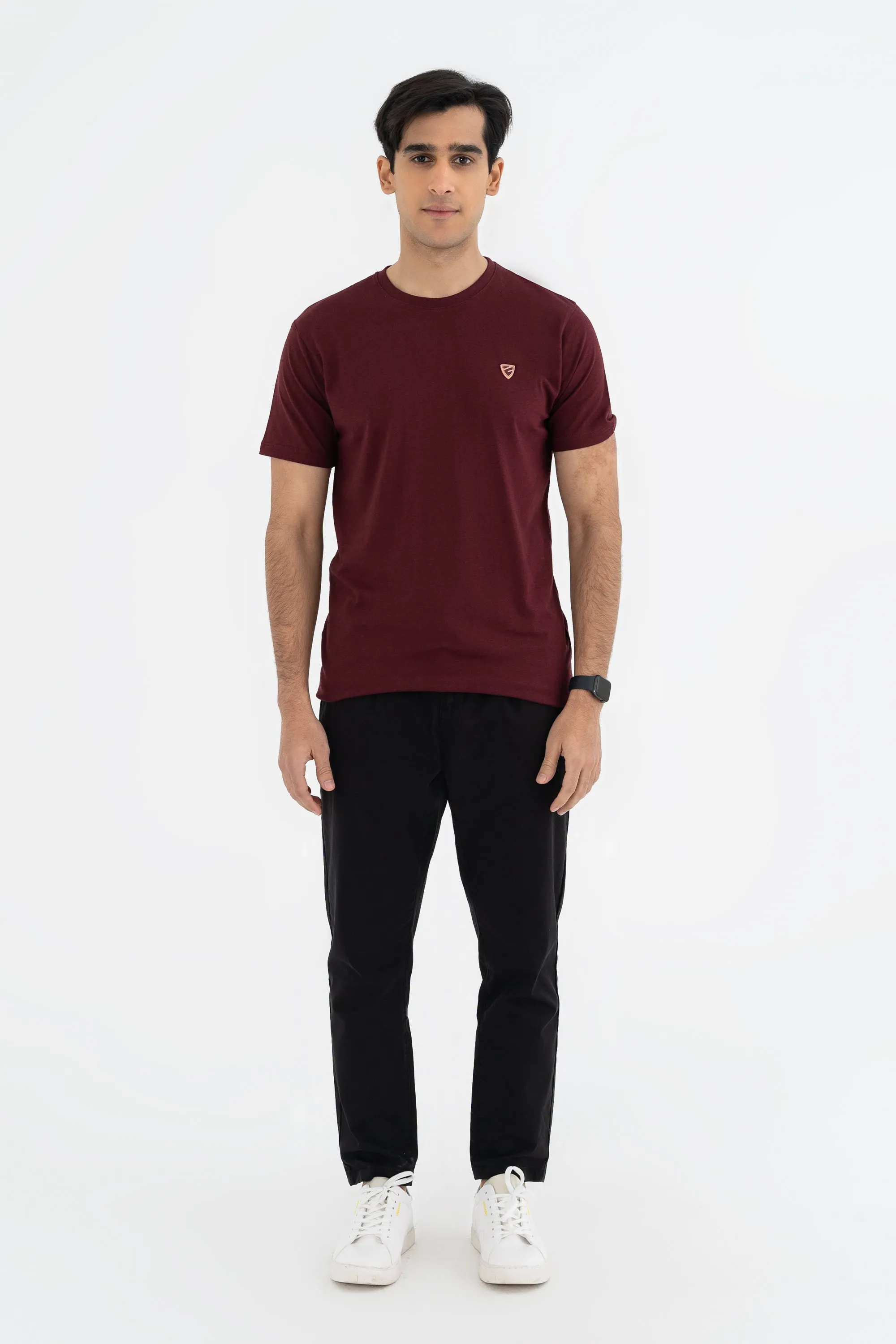 Casual Maroon Tee
