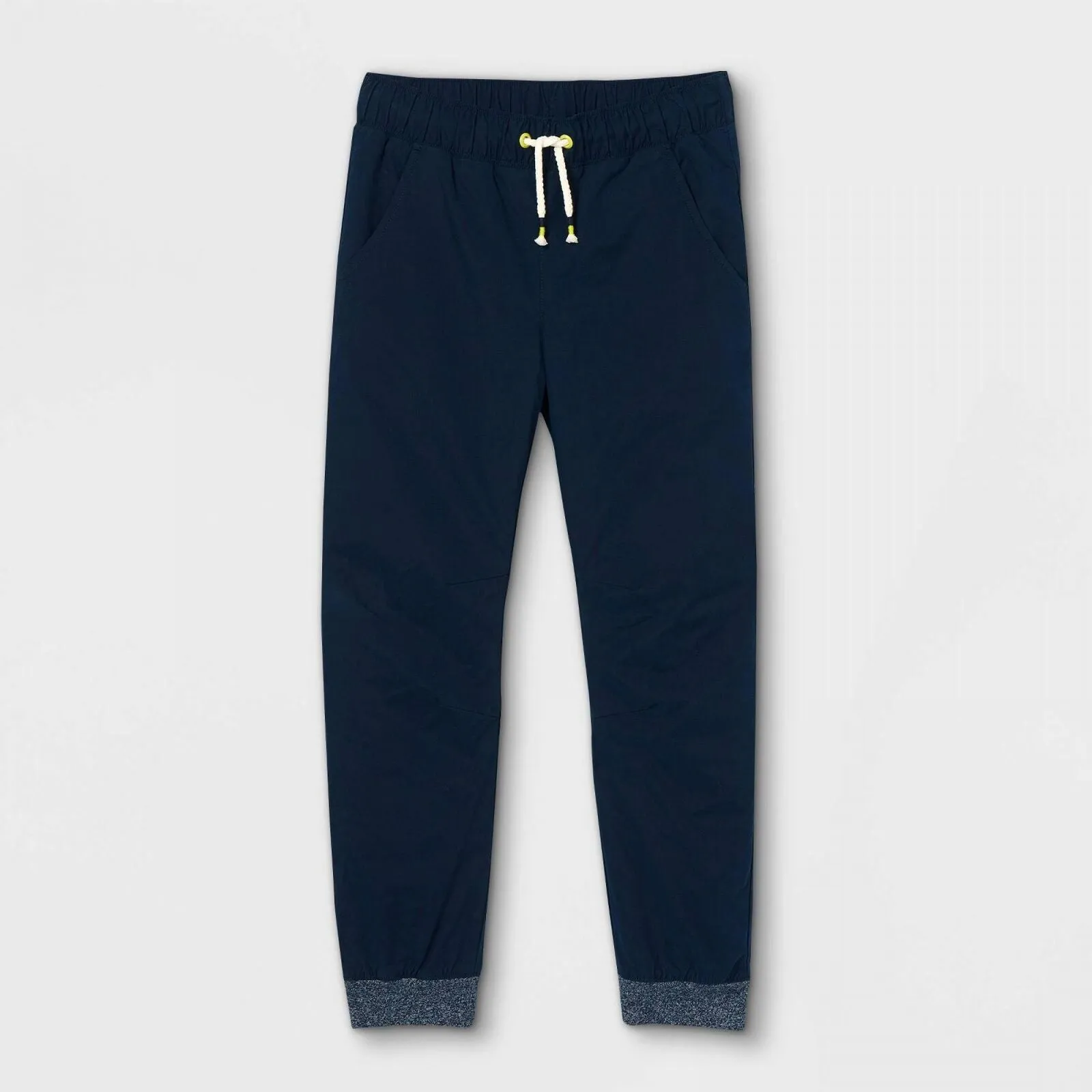 Cat & Jack Boys' Lined Pull-On Jogger Fit Pants Navy Blue 14