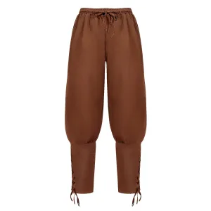Charmian Vintage Pirate Renaissance Medieval Classic Brown Pants