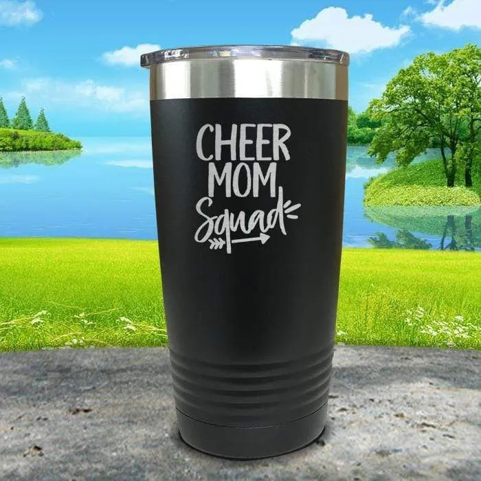 Cheer Mom Squad Engraved Tumbler