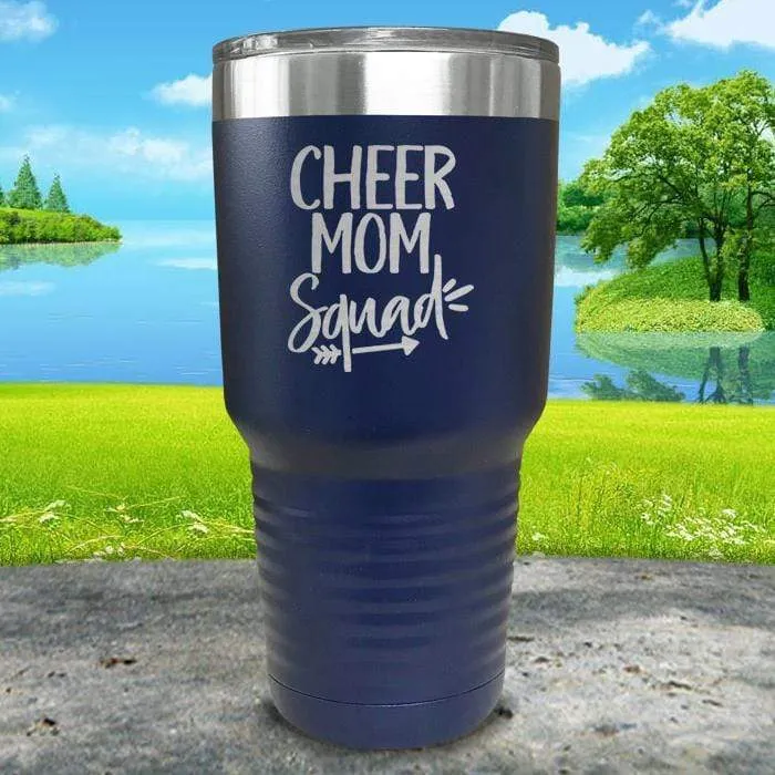 Cheer Mom Squad Engraved Tumbler