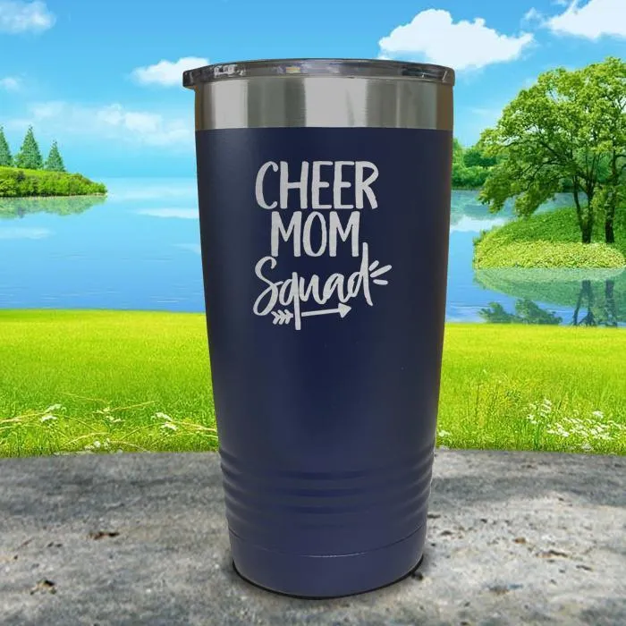 Cheer Mom Squad Engraved Tumbler