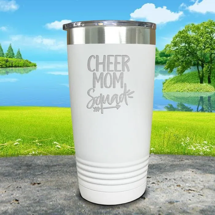 Cheer Mom Squad Engraved Tumbler