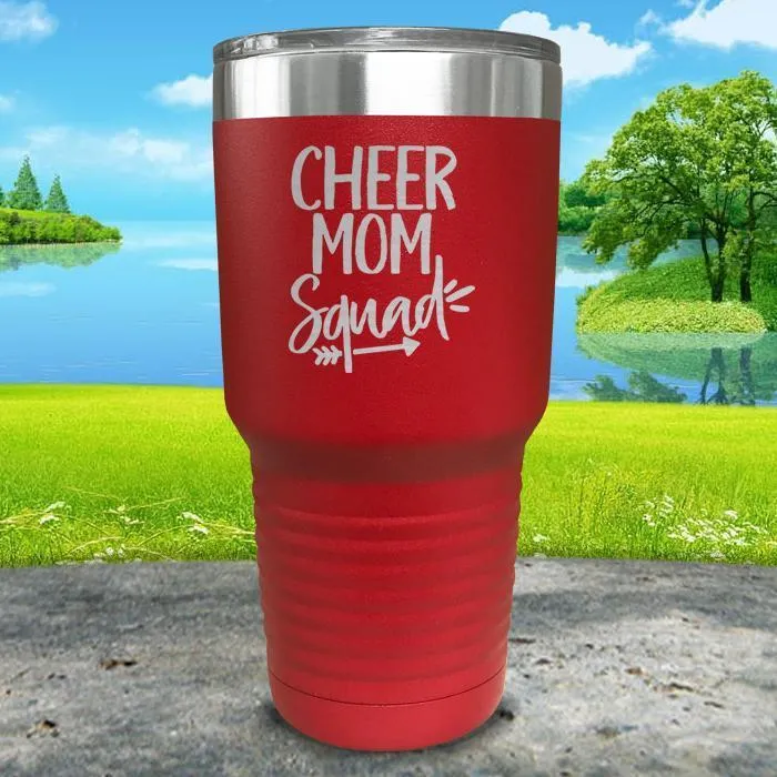 Cheer Mom Squad Engraved Tumbler