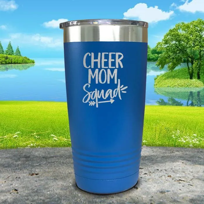 Cheer Mom Squad Engraved Tumbler