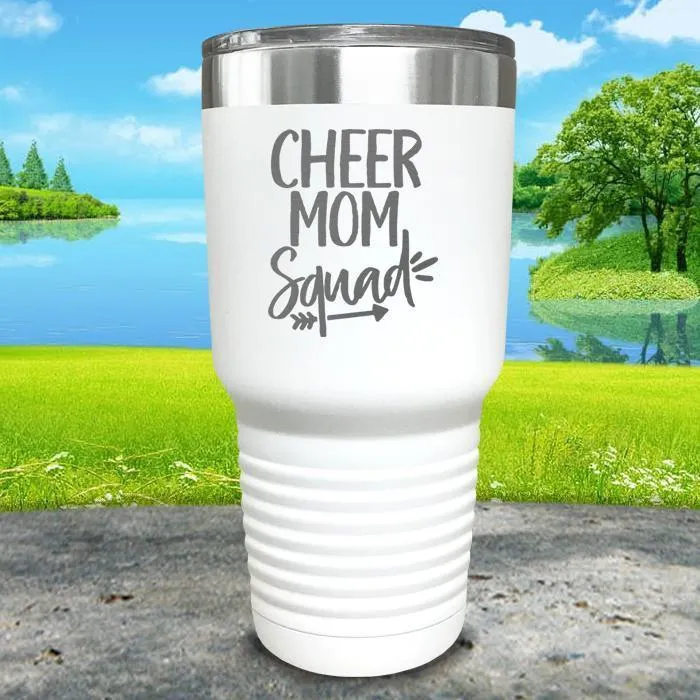Cheer Mom Squad Engraved Tumbler