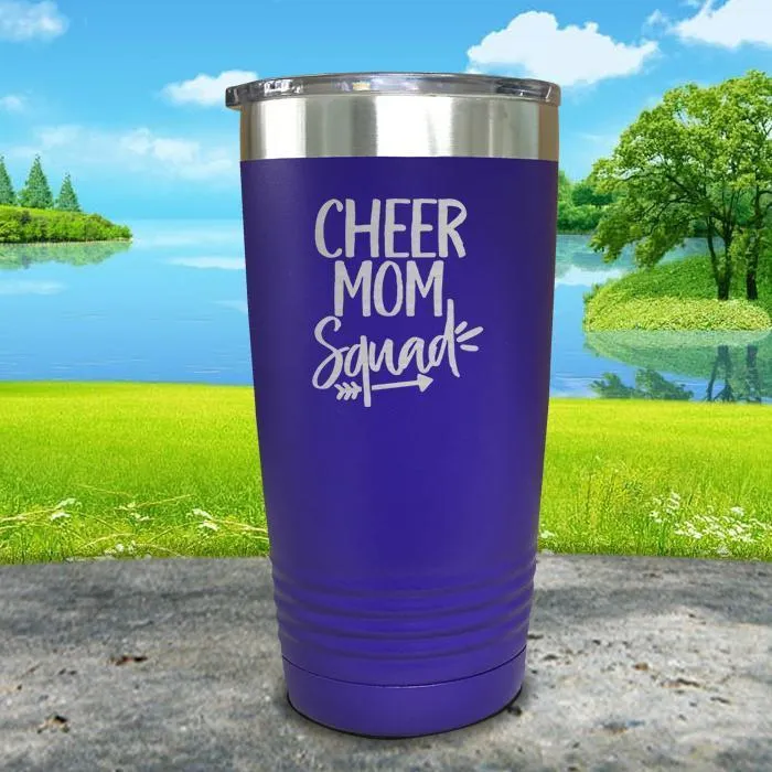 Cheer Mom Squad Engraved Tumbler