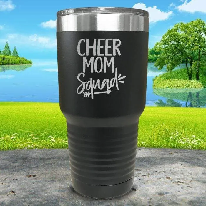Cheer Mom Squad Engraved Tumbler
