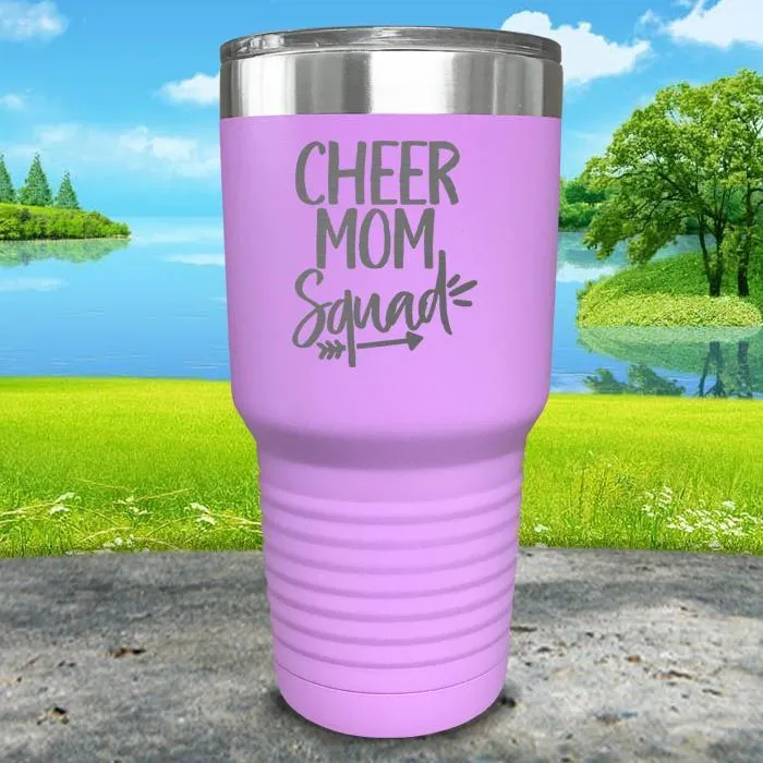 Cheer Mom Squad Engraved Tumbler