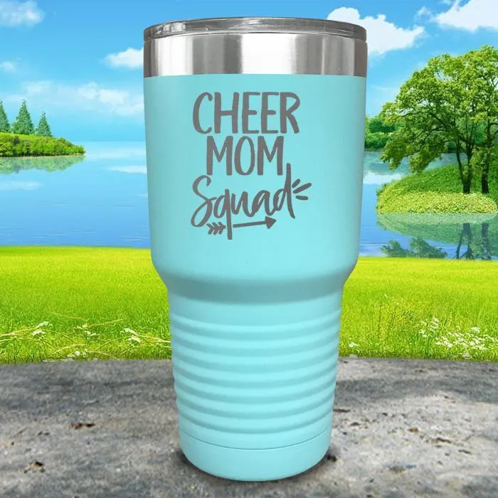 Cheer Mom Squad Engraved Tumbler