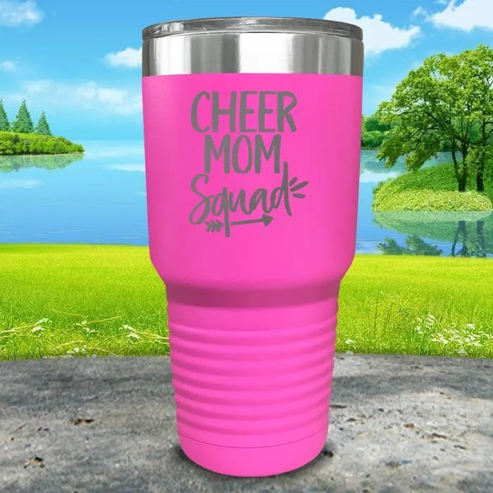 Cheer Mom Squad Engraved Tumbler