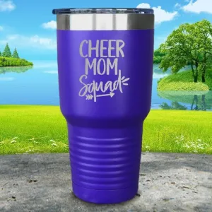 Cheer Mom Squad Engraved Tumbler