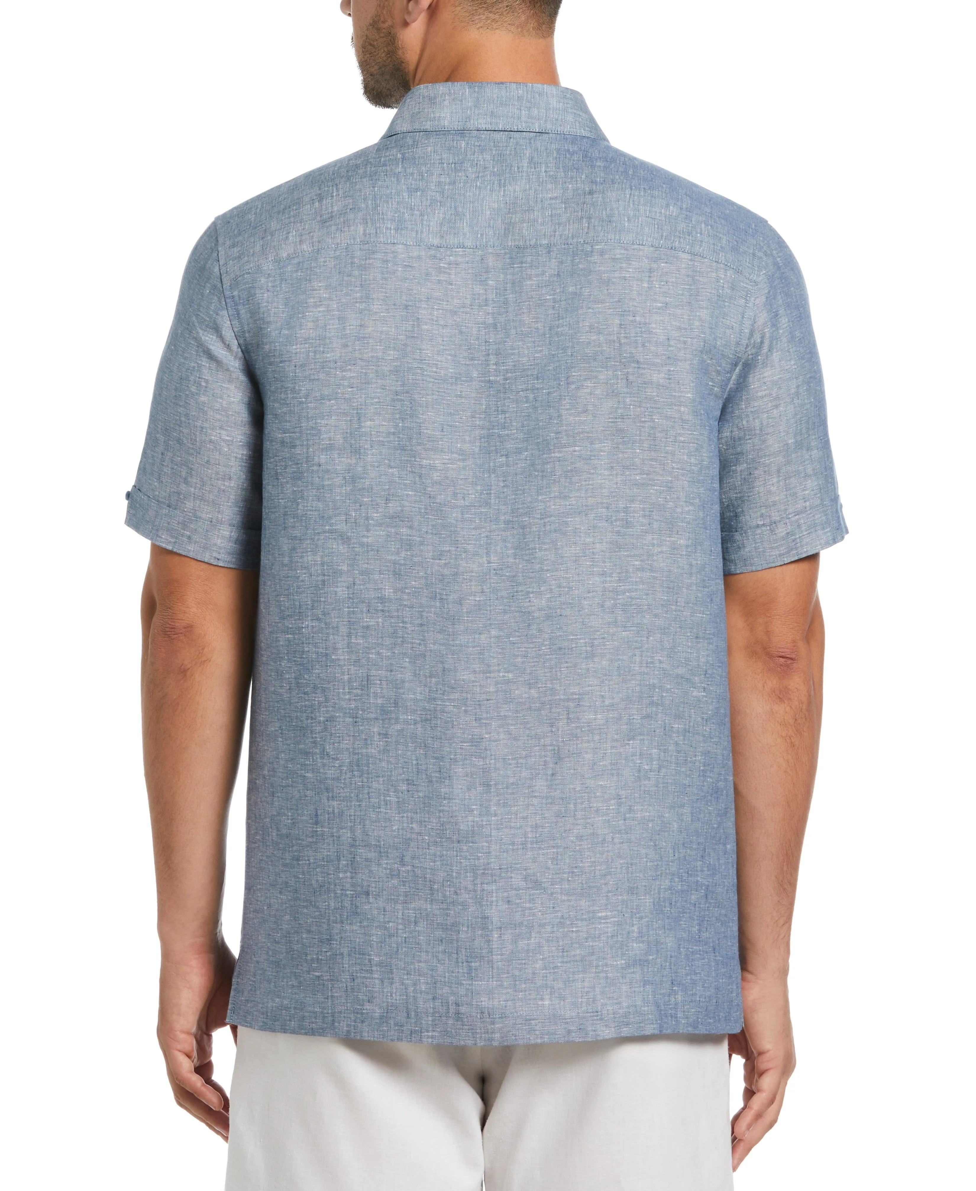 Classic Two-Tone Linen Shirt
