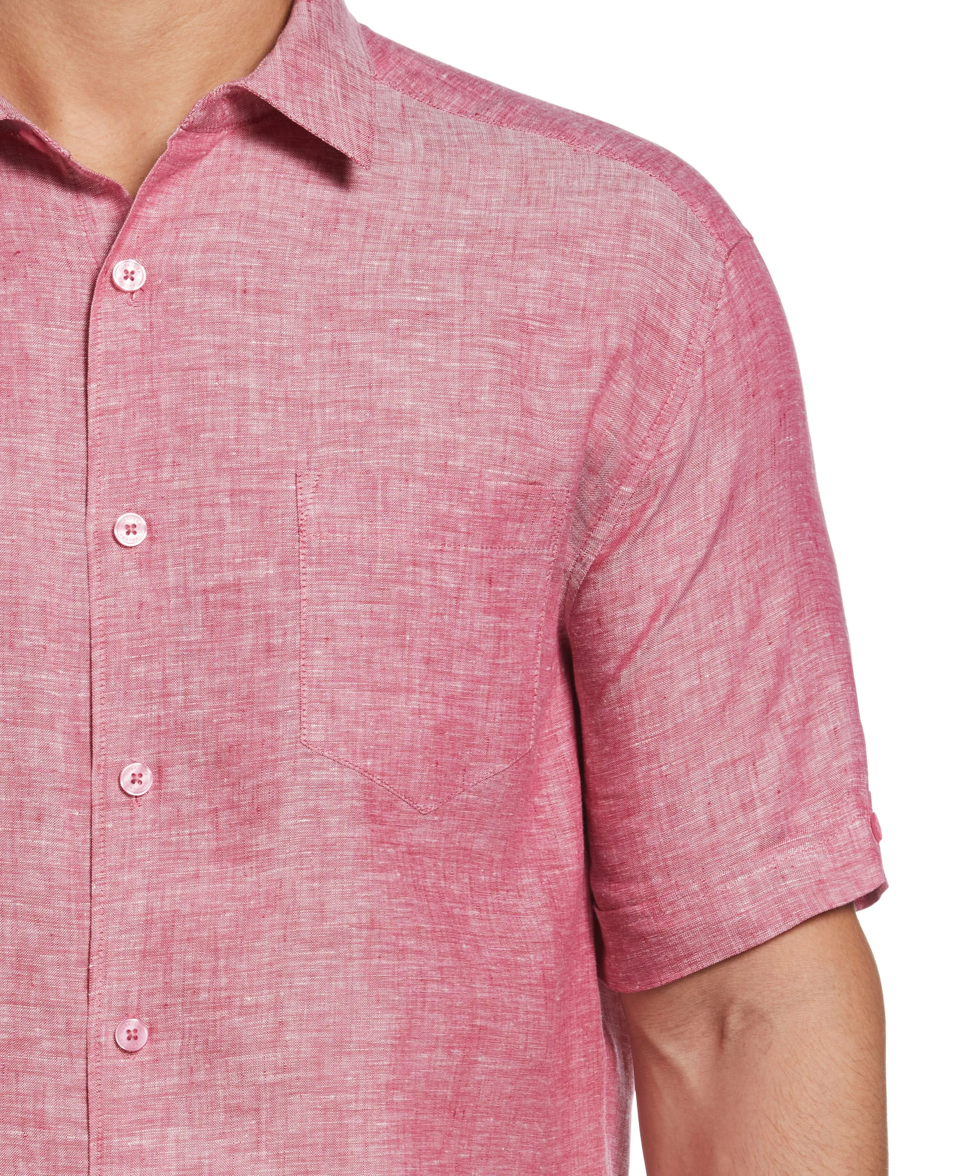 Classic Two-Tone Linen Shirt