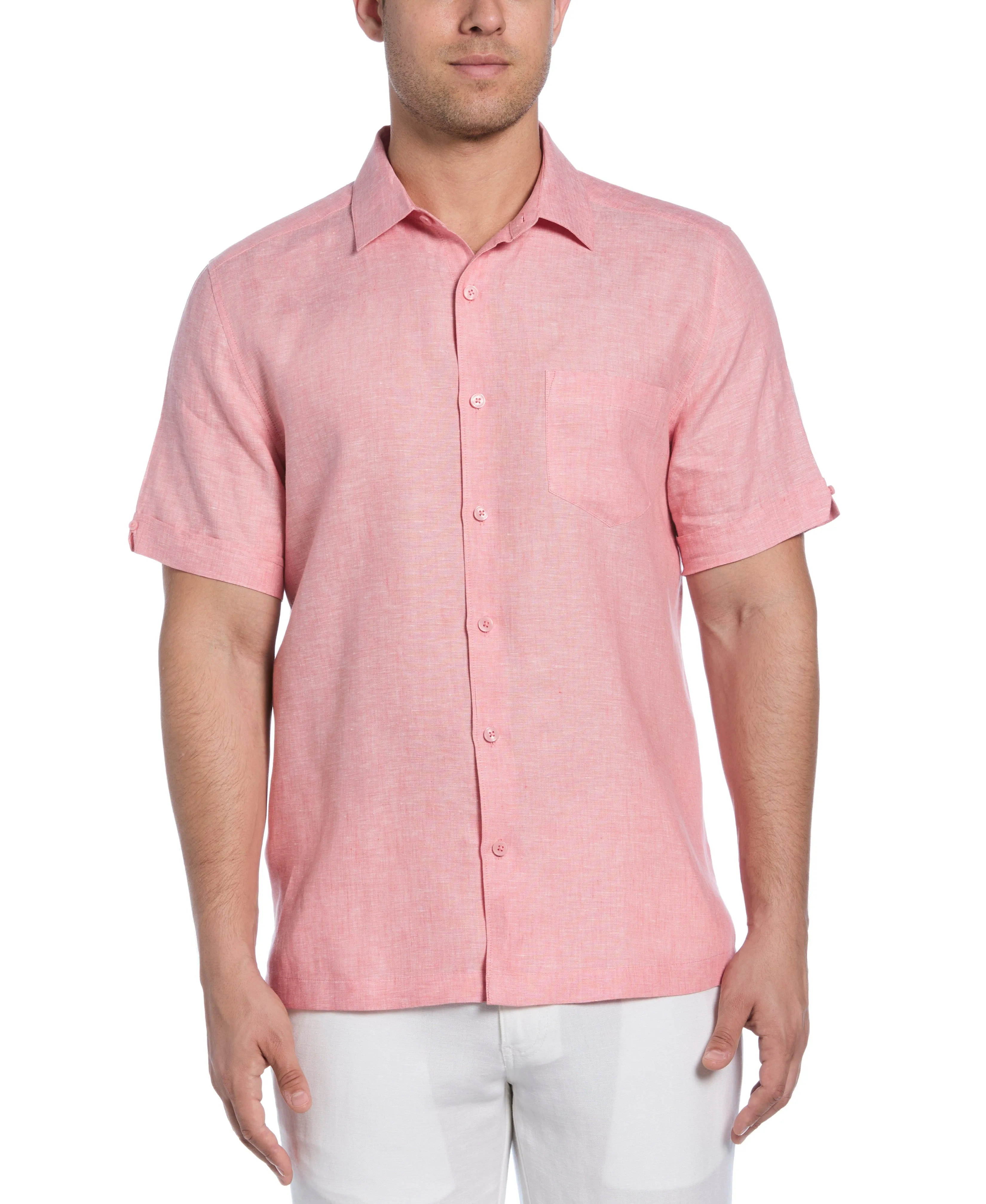 Classic Two-Tone Linen Shirt