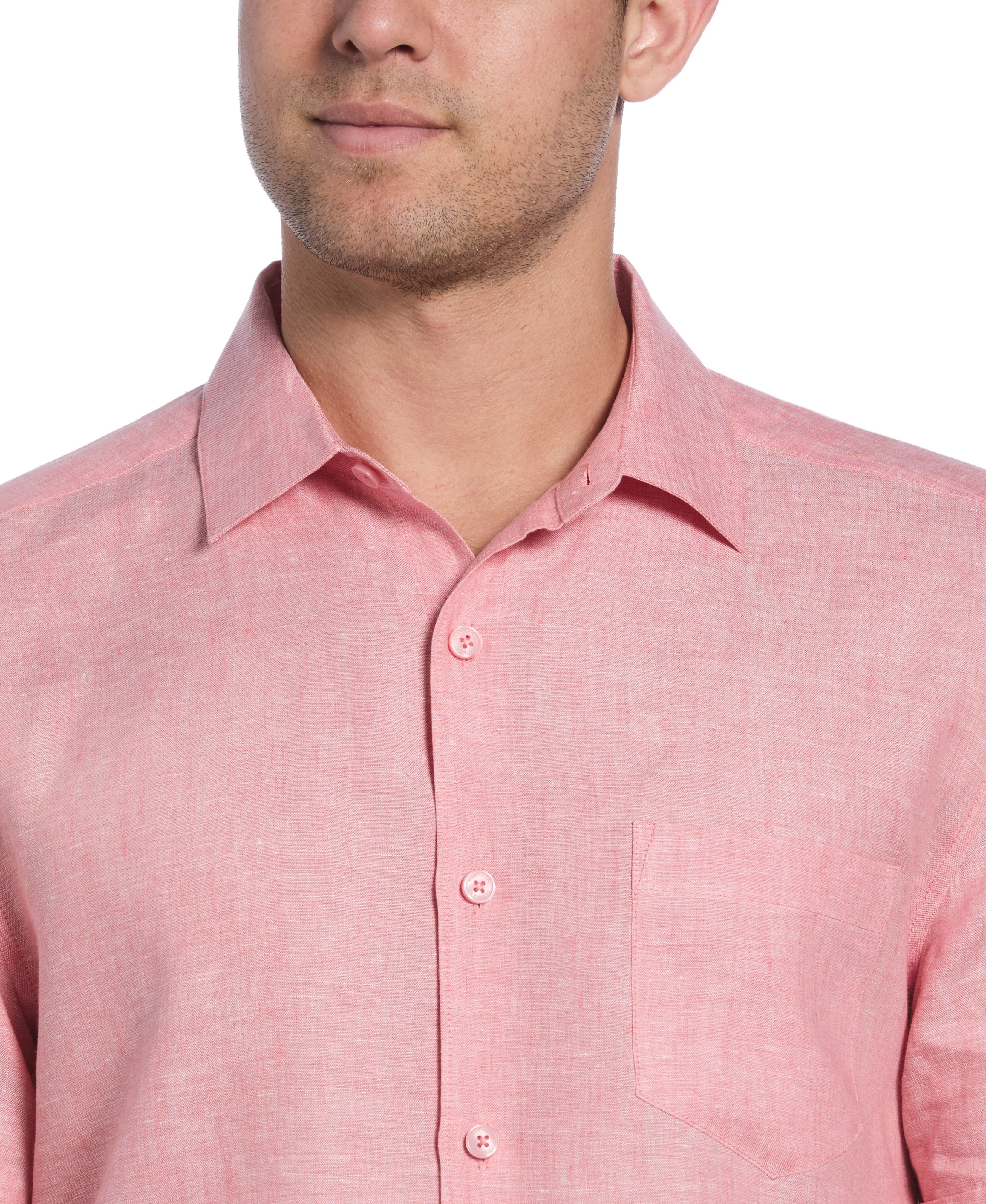 Classic Two-Tone Linen Shirt