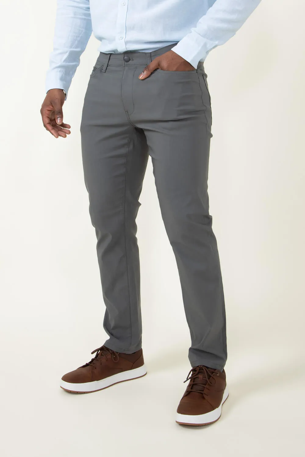 Copper & Oak Momentum Zip Pants for Men in Grey | K2F901-033-PLATINUM