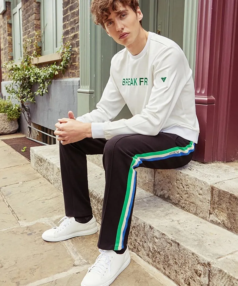 CREVE NINE: Men's Track Pants - Black