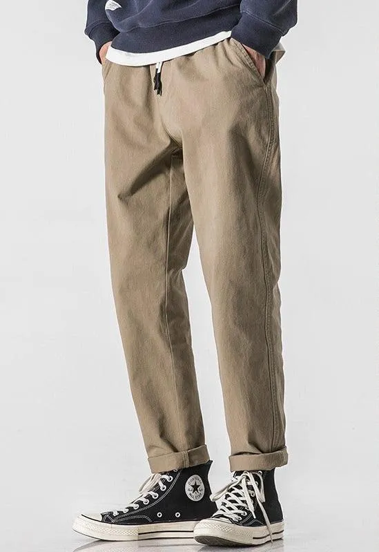 Cropped Thin Casual Pants