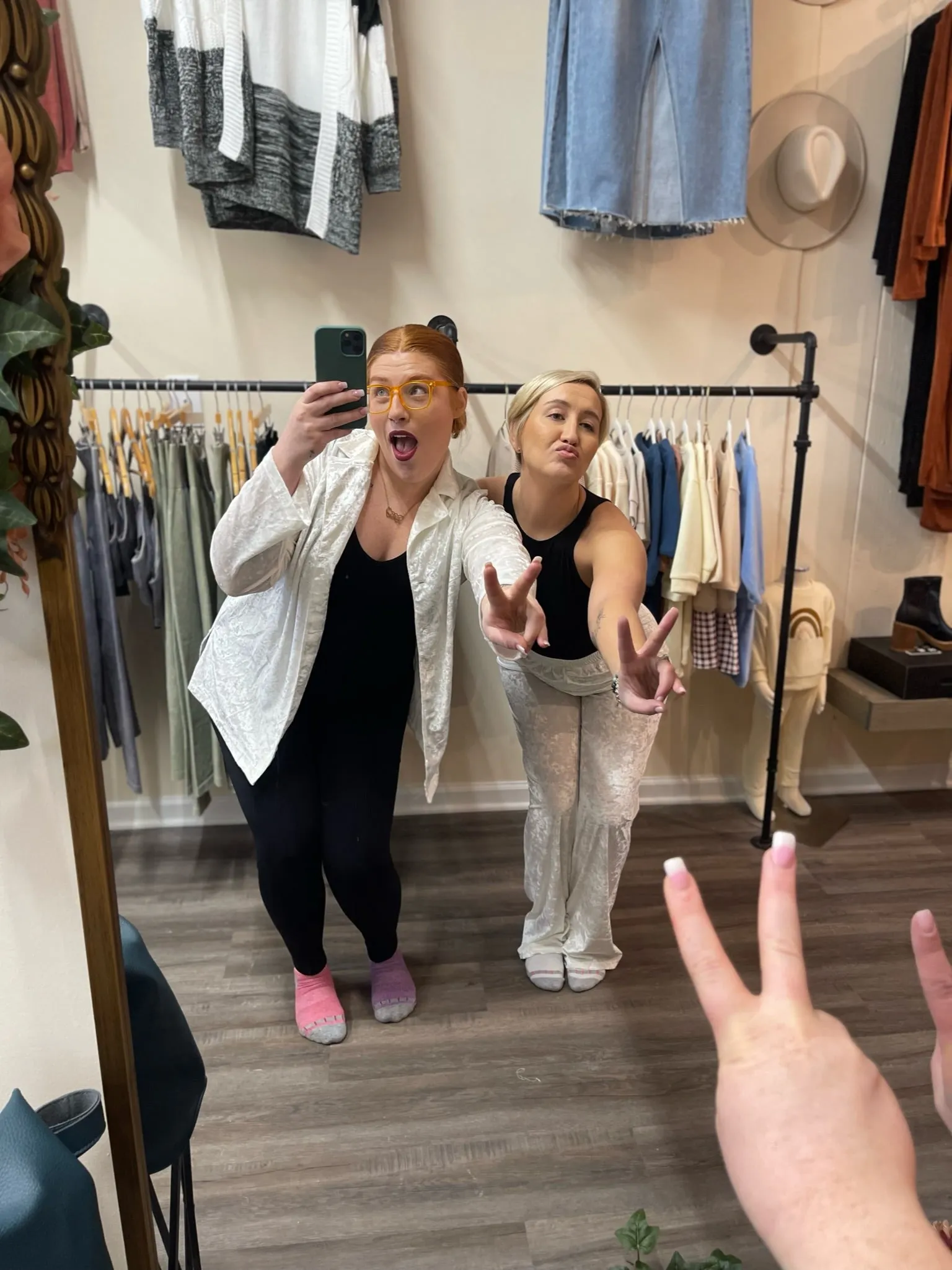 Crushed White Velvet Pants